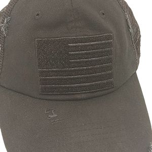 Black American Flag Hat One Size